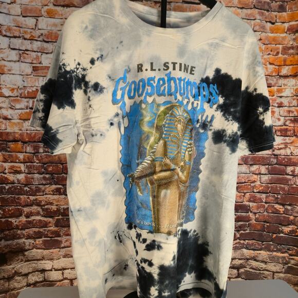 M & M Other - Goosebumps R.L. Stine Mummy Graphic T Shirt Mens M Tie Dye Horror Book